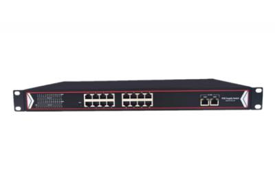 LIFESECURE Managed Gigabit 16 Port PoE + 2 Port Uplink Switch