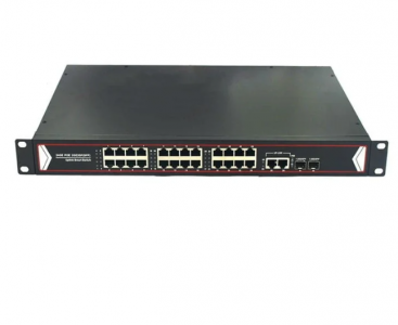 LIFESECURE Managed SFP Gigabit 24 Port PoE + 2 Port Uplink Switch