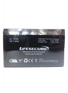 LIFESECURE DC12V 7.4AH Dry Cell Backup Battery