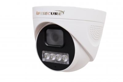 LIFESECURE 5.0MP Dual Light Dome AI PoE IP Camera With Mic