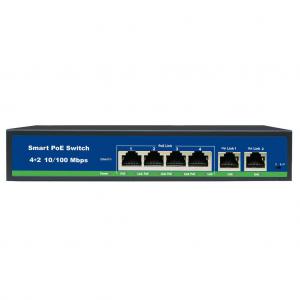 LIFESECURE 4 PORT + 2 PORT POE SWITCH